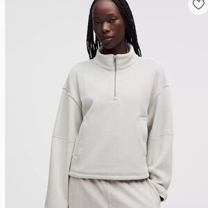 Lululemon plush velour half zip